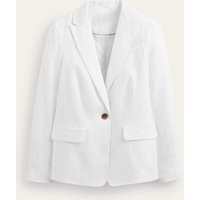 The Cambridge Linen Blazer White Women Boden | Boden (UK & IE)