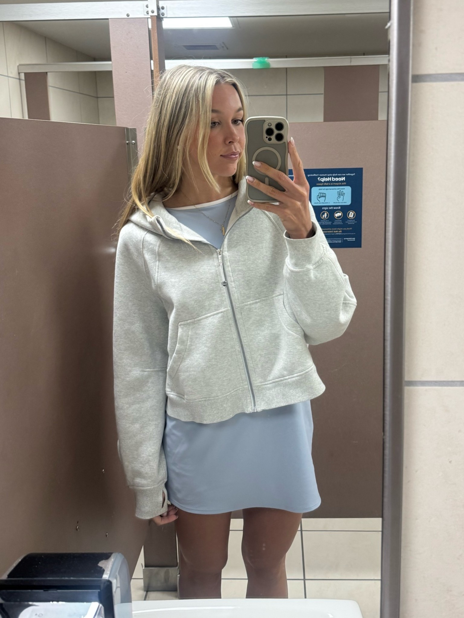 Hoodies and tennis dress 🫶🩵