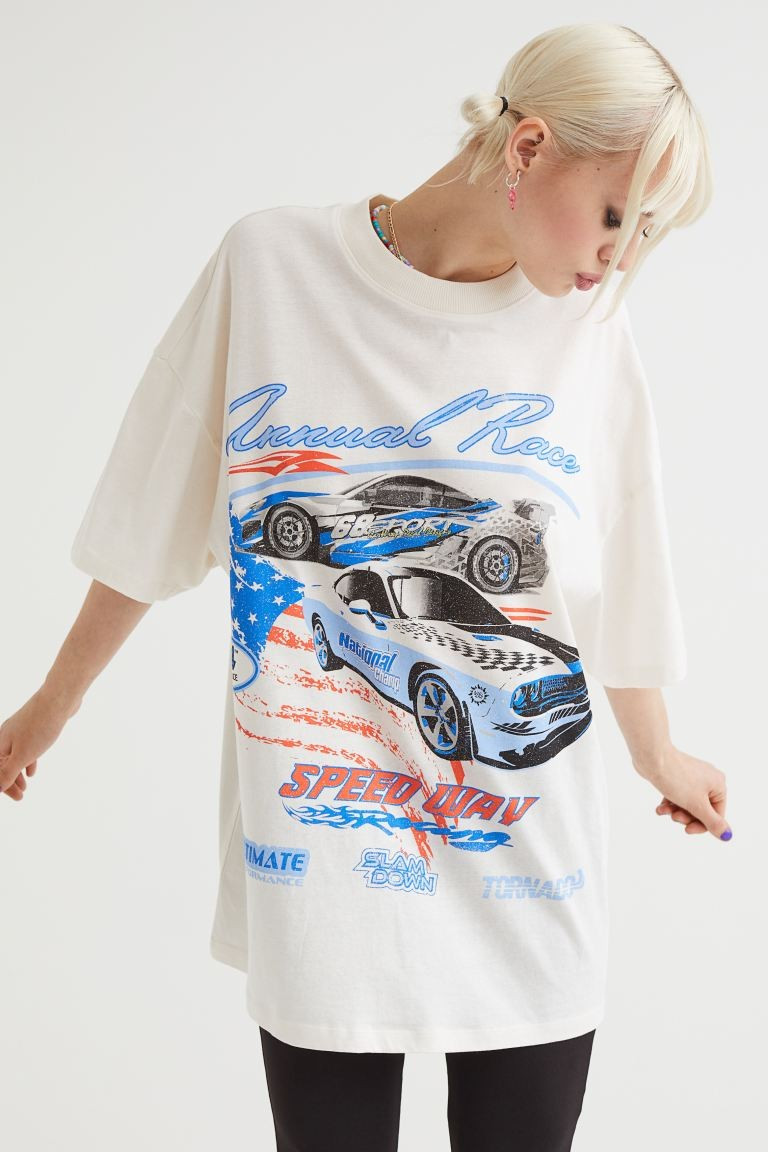 Oversized Printed T-shirt | H&M (US + CA)