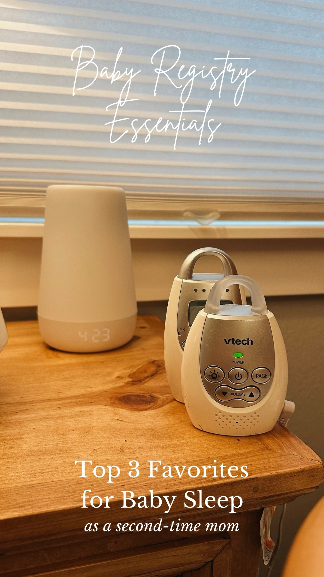 Sharing my three favorite items for baby sleep as a second time mom! Hope it helps because we missed a few of these when first building our registry and had to run to Target almost immediately. 🙈

We’ve loved our Hatch Rest 2nd Gen not only for the sound machine function but because it becomes a great red light for navigating nighttime feeds! 

The VTech DM221 Audio Baby Monitor was a recommendation from a friend and has been extremely reliable. It’s so good we ended up never needing a monitor with video function—the radio is enough!

And finally, as terrible swaddlers the Halo Sleepsack Swaddles have been a godsend. There are different weights to choose from depending on how hot or cold it is and you can keep arms in or out as baby likes.

#LTKBump #LTKKids #LTKBaby