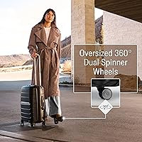 Samsonite Freeform Hardside Expandable Luggage with Spinners, Black, 2PC SET (Carry-on/Large) | Amazon (US)