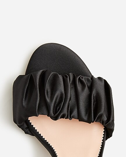 Collection Rylie ruched-strap heels in satin | J. Crew US