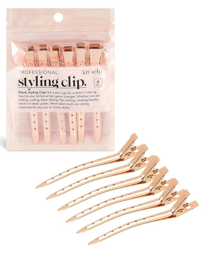 Kitsch Metal Hair Clips for Styling - Alligator Clips for Sectioning, Cutting, Coloring, Blow Dry... | Amazon (US)