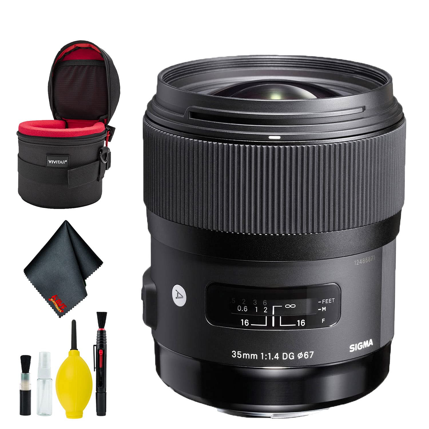 Sigma 35mm f/1.4 DG HSM Art Lens for Nikon F Mount (USA) Deluxe Bundle with Padded Lens Case and ... | Amazon (US)