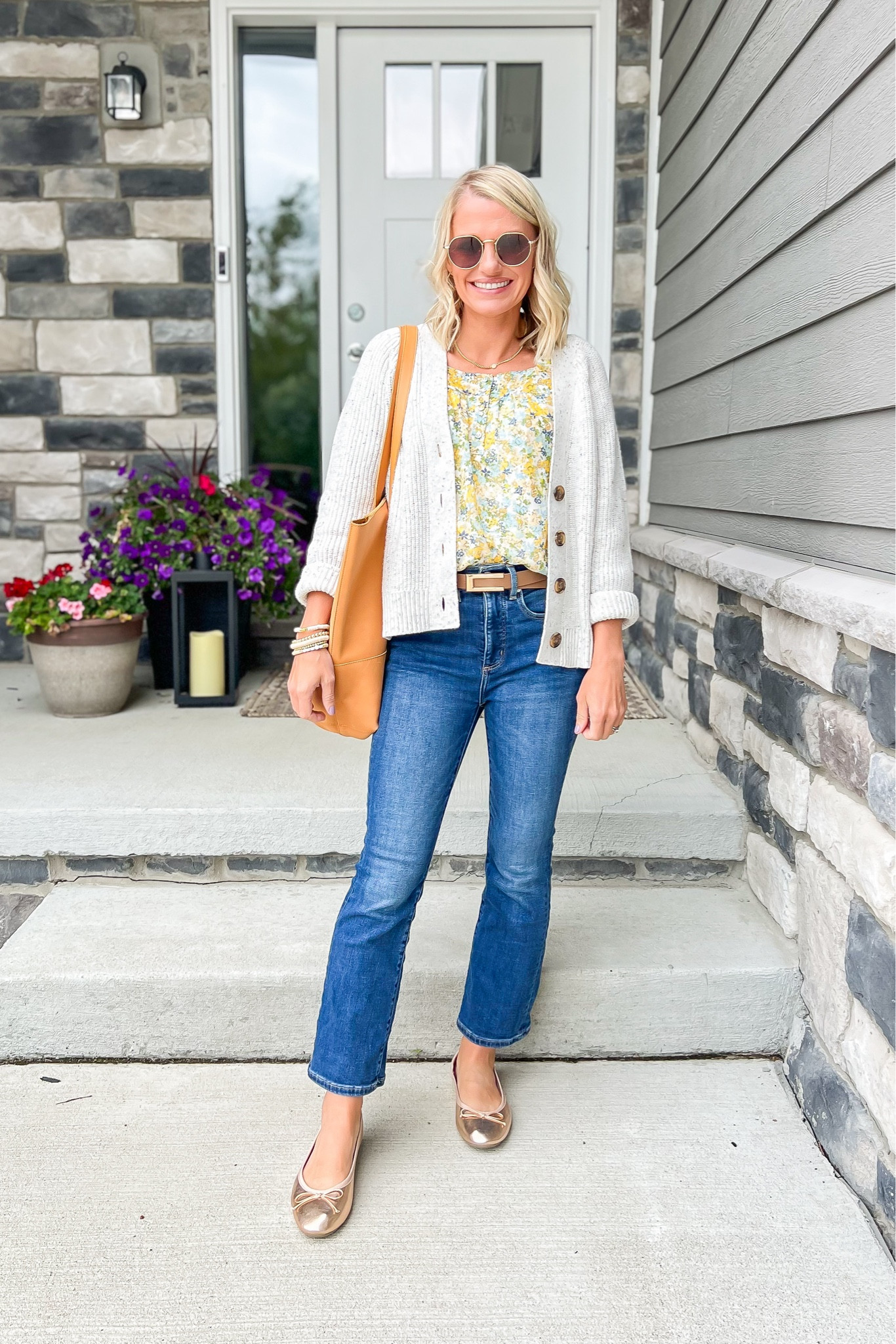 What I wore this weekend! Blouse- xsmall || jeans- 24/petite || cardigan- xsmallL

#LTKStyleTip #LTKOver40 #LTKSeasonal