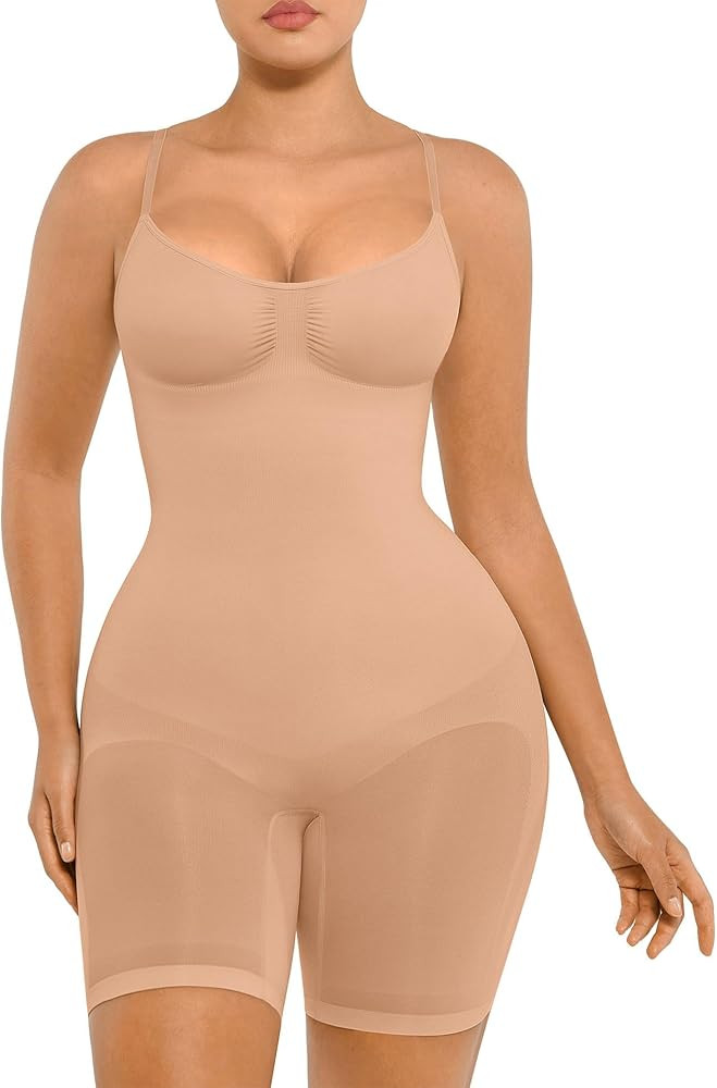 FeelinGirl Shapewear Tummy Control Seamless Bodysuit Hip Enhancer Body Shaper for Women | Amazon (US)