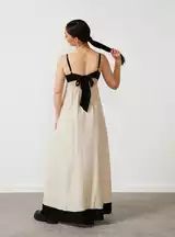 Buy For All The Love Tie Back Colour Block Maxi Dress - 6 | Dresses | Tu | Tu Clothing