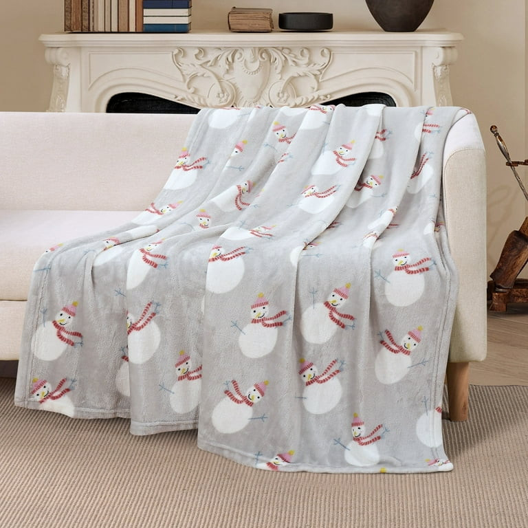 Videri Home Christmas Velvet Plush Throw Blanket – 220GSM Soft Flannel, Holiday Prints, Cozy an... | Walmart (US)