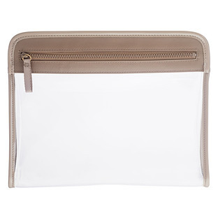 Truffle® Clarity Pouch Medium Black | The Container Store