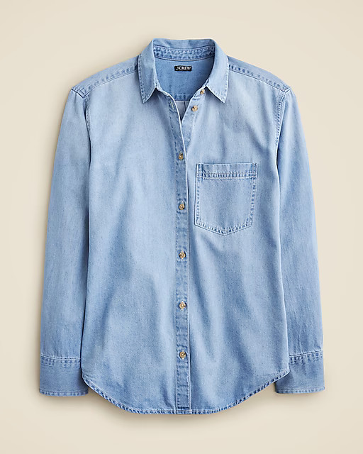 Garçon classic chambray shirt in Storm wash | J. Crew US