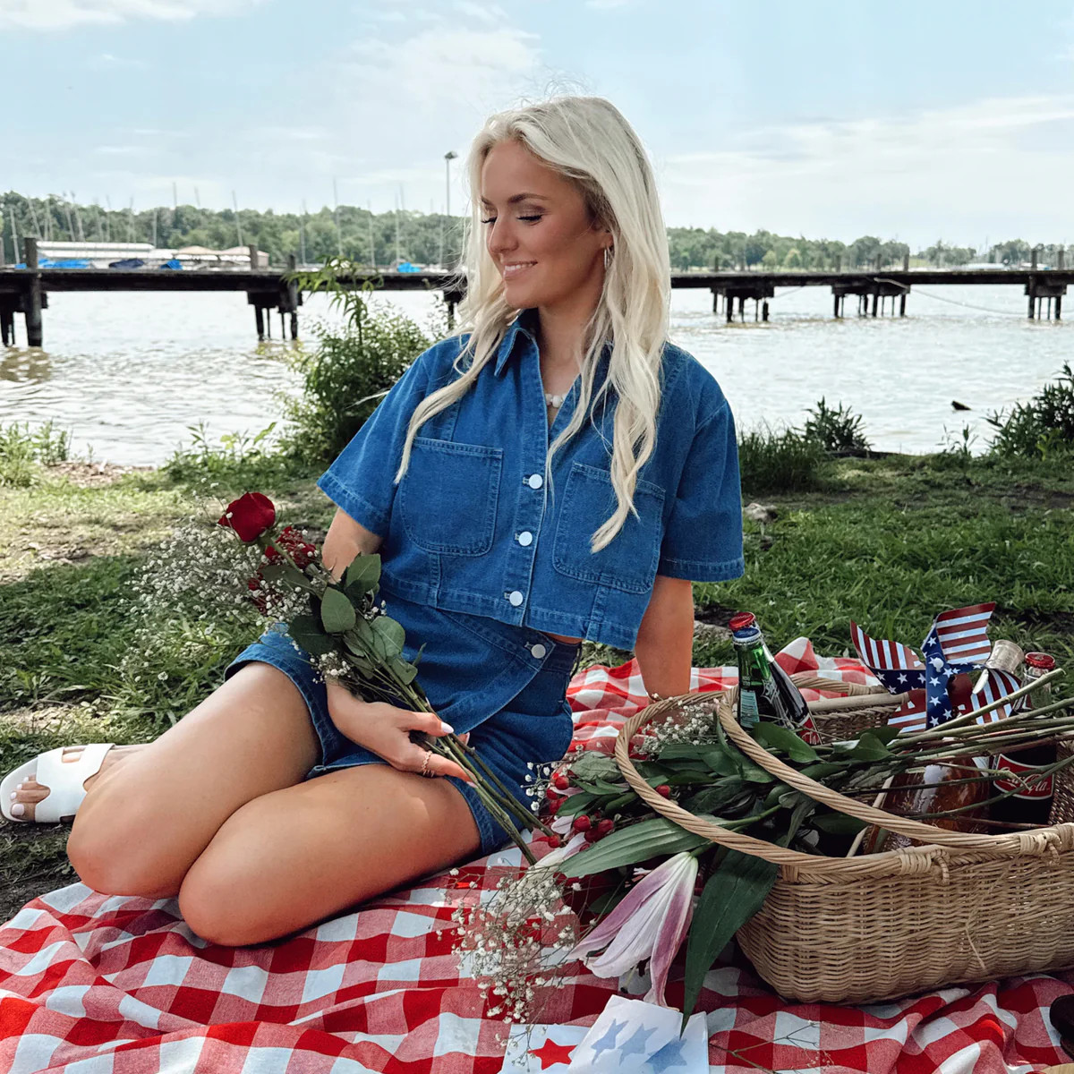 Nashville Nights Top - Denim | The Impeccable Pig