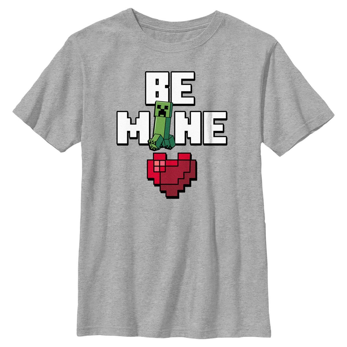 Boy's Minecraft Be Mine Creeper T-Shirt | Target