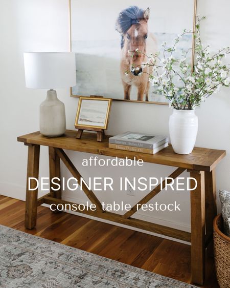 My console table is back in stock! And on major sale!  It is perfect for an entryway or living room, or as a sofa table  

#LTKhome #LTKFind #LTKsalealert