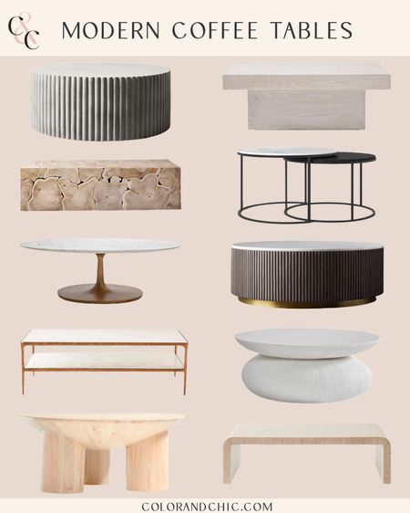 Modern coffee tables that I love! Including my living room coffee table that we adore and a similar one to our old coffee table we used to have. Love the neutrals that blend in with any decor! 

#LTKstyletip #LTKhome