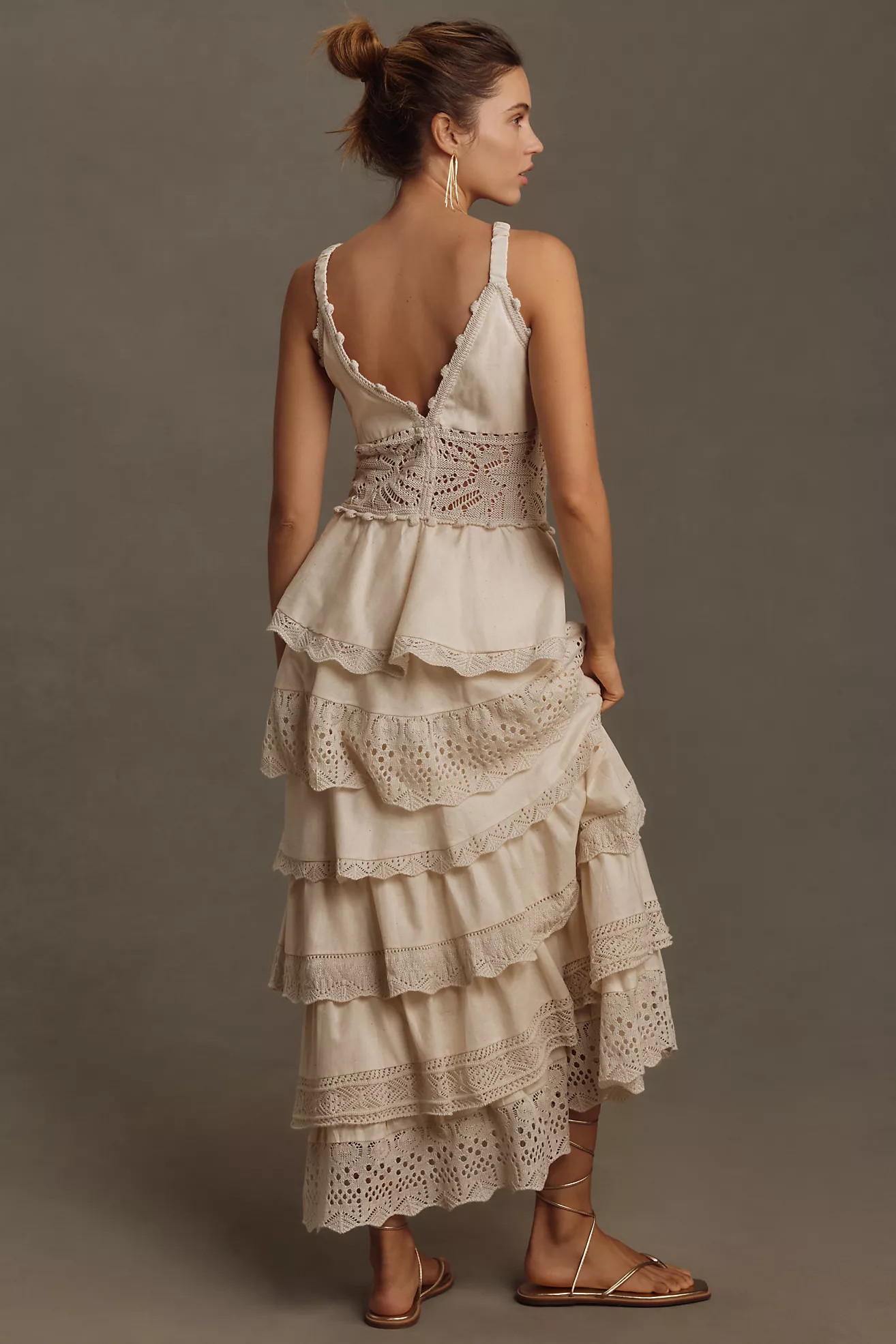 Cecilia Prado V-Neck Tiered Maxi Dress | Anthropologie (US)