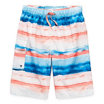 Peyton & Parker Little & Big Boys Striped Swim Trunks | JCPenney
