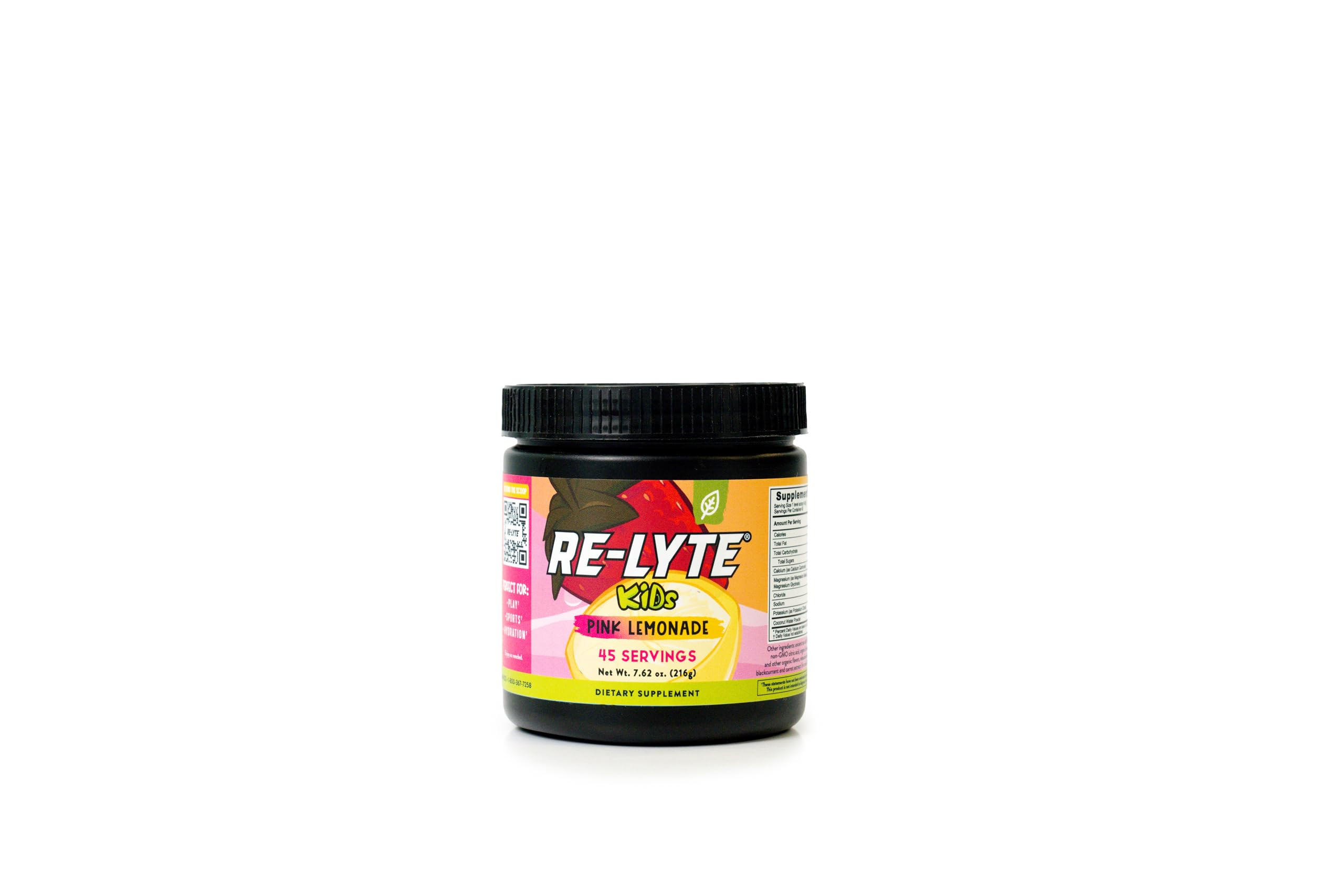 REDMOND Re-Lyte Kids Hydration Electrolyte Mix Powder, Pink Lemonade 7.62 oz | Amazon (US)