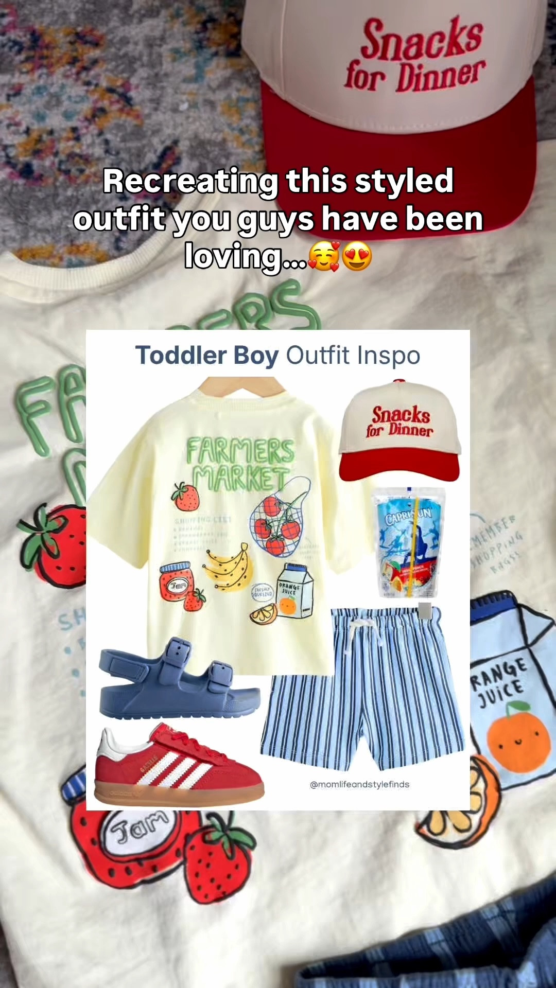 Recreating an outfit from this post I made a few weeks ago! I loved this shirt when I first saw it & couldn’t wait to style it! 
I picked different shorts & shoes, everything is linked below for you!


#toddlerboyclothes #toddlerboyoutfits  #toddlerboystyle #toddlerboyfashion #springoutfits #spring2026 #summeroutfits 

#LTKSeasonal #LTKootd #LTKKids