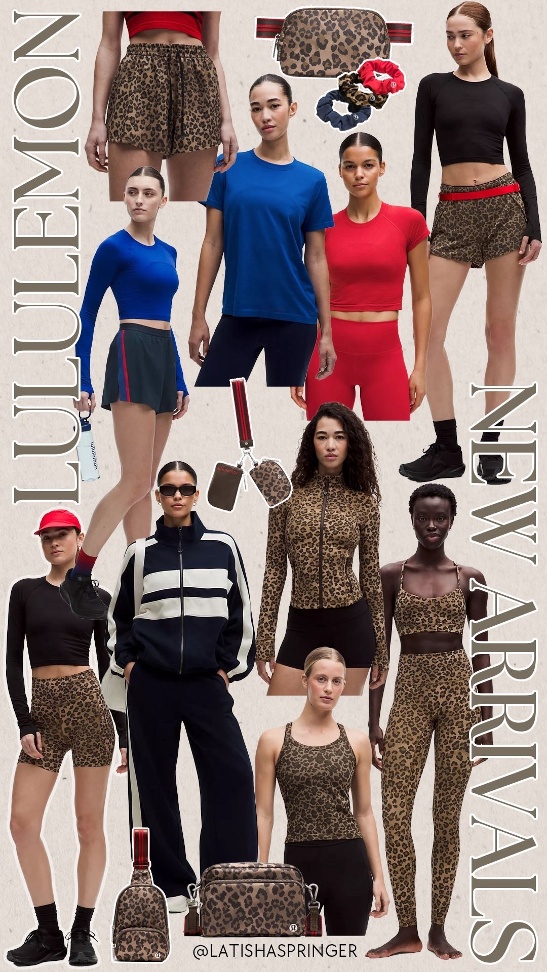 Lululemon new arrivals! Loving this blue/red/leopard combo! 

#lululemon

Lululemon new arrivals. Lululemon leopard print activewear. Lululemon leopard bag. Lululemon spring style. Lululemon spring active set. Leopard spring activewear. 

#LTKActive #LTKspring #LTKSeasonal