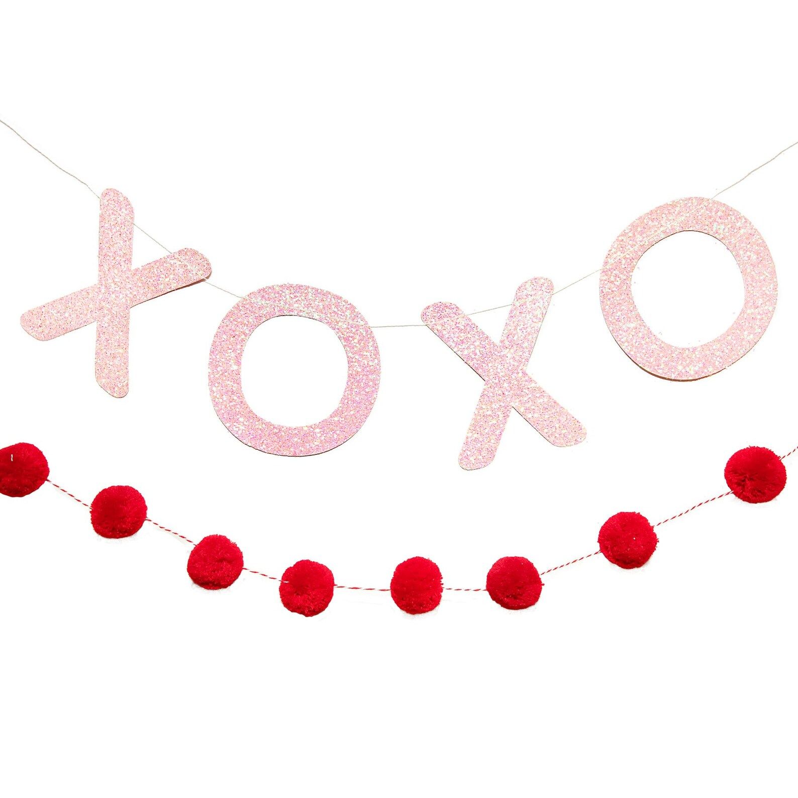 XOXO and Pom Pom Banner Set  Sparkly | Etsy | Etsy (US)