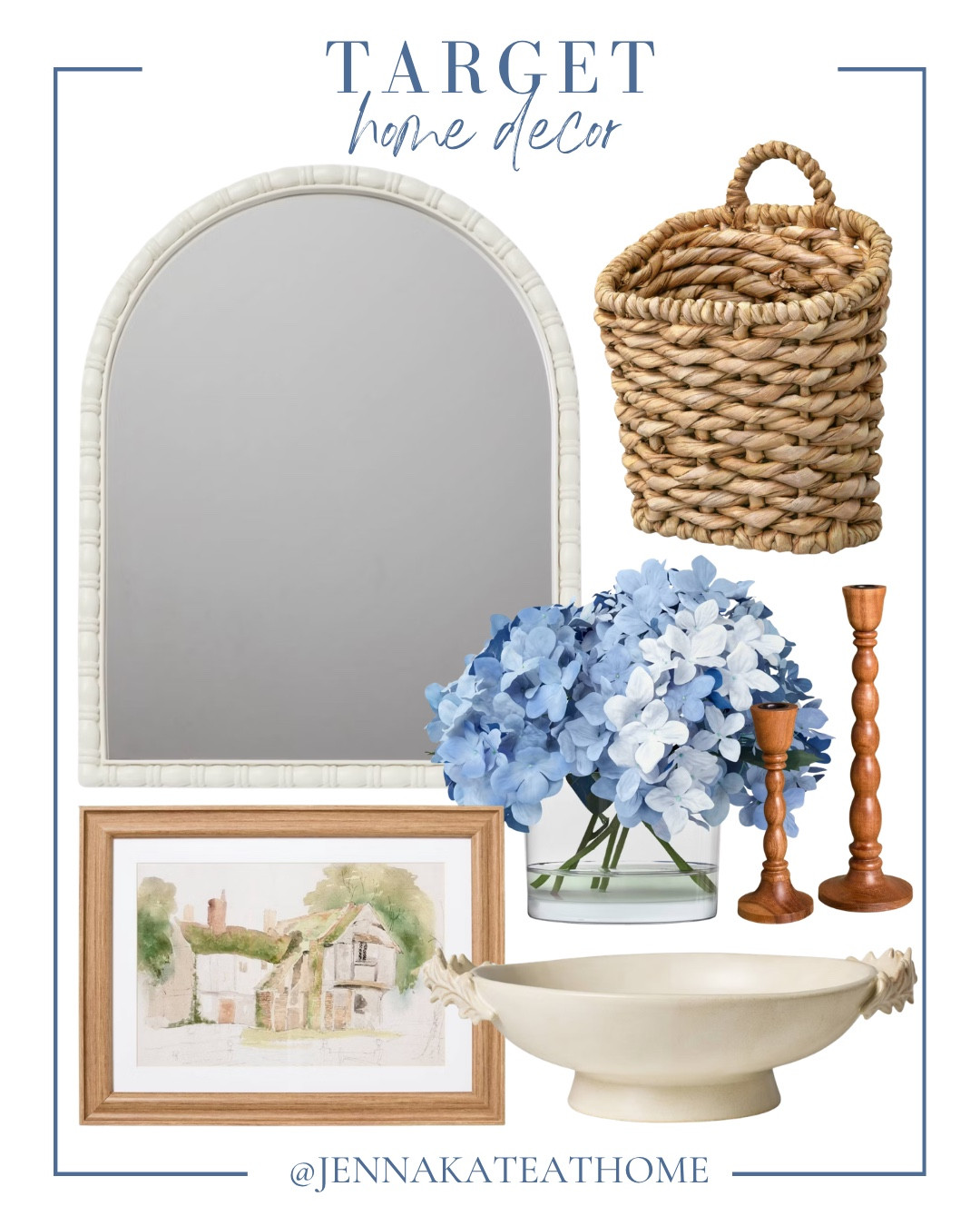 Target home decor includes hanging basket, mirror, wall art, decorative bowl, and floral arrangement.

Home decor, looks for less, summer home, home refresh, coastal home

#LTKHome #LTKSeasonal #LTKSaleAlert