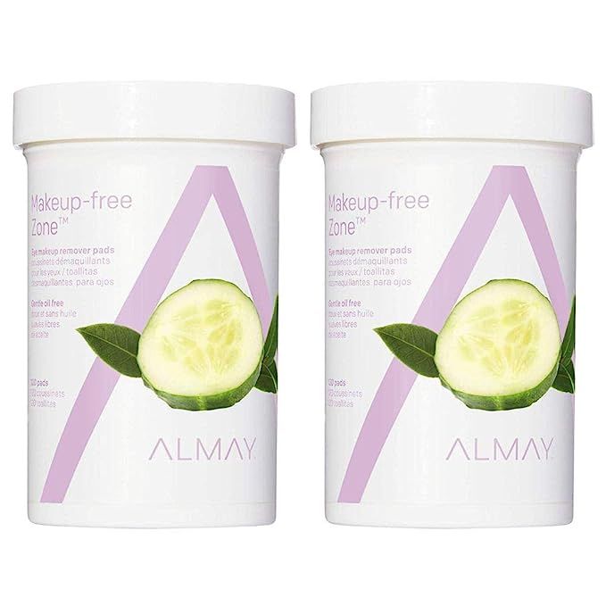 Almay Oil Free Gentle Eye Makeup Remover Pads with Aloe, Hypoallergenic, Cruelty Free, Fragrance ... | Amazon (US)