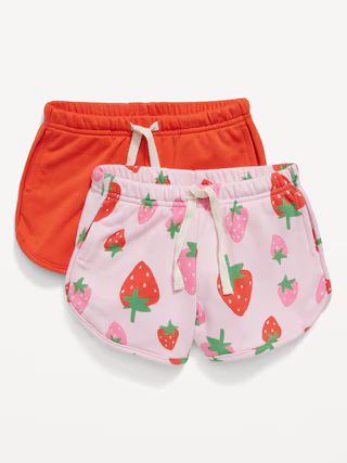 Functional Drawstring French Terry Pull-On Shorts for Toddler Girls | Old Navy (US)