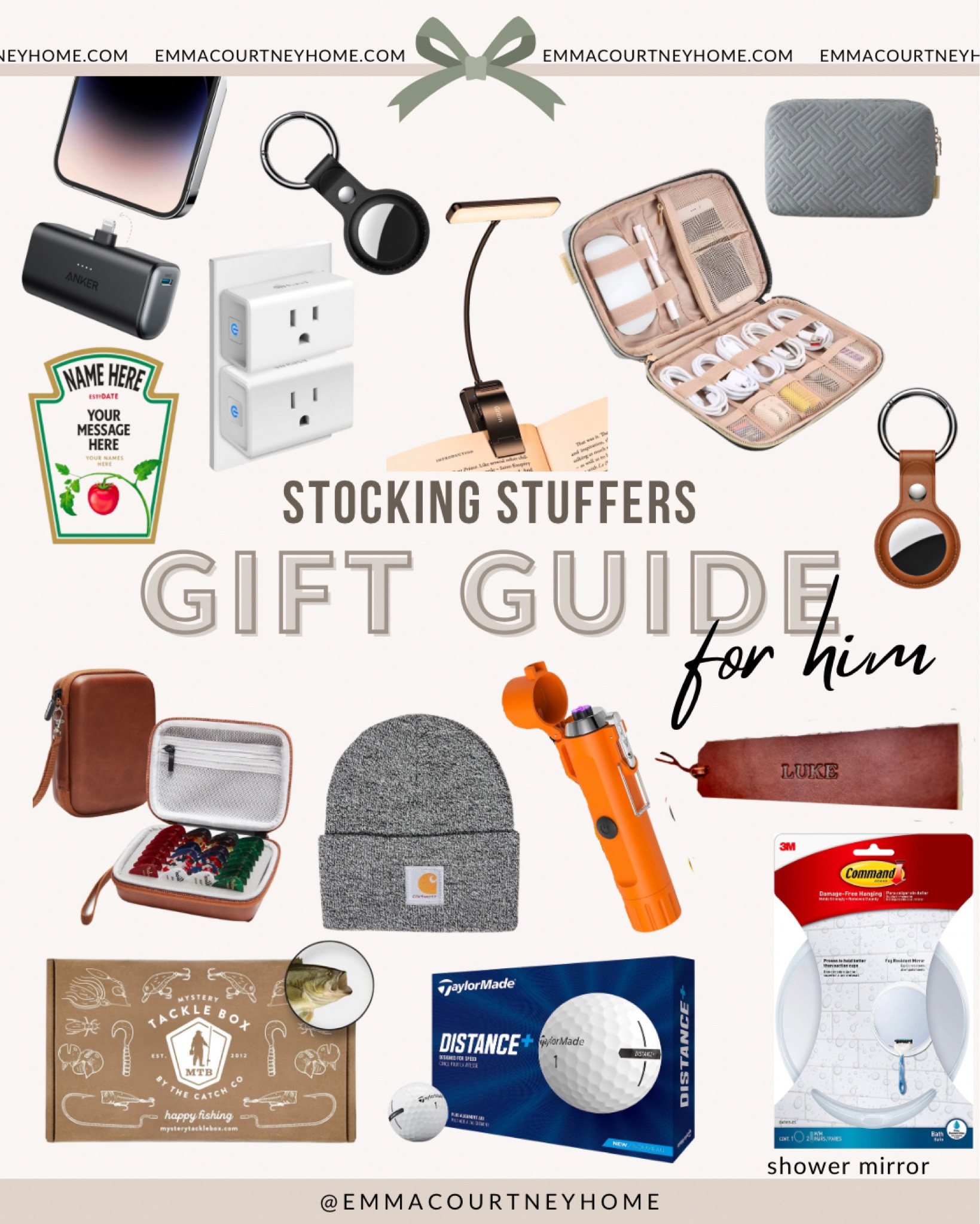 Stocking stockers for him ideas! From portable charger, everyday favourites in our home, smart plugs, funny gifts, golf, and travel picks 

#LTKfindsunder50 #LTKGiftGuide #LTKHoliday