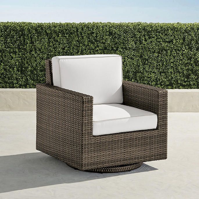 Small Palermo Swivel Lounge Chair in Bronze Finish | Frontgate | Frontgate
