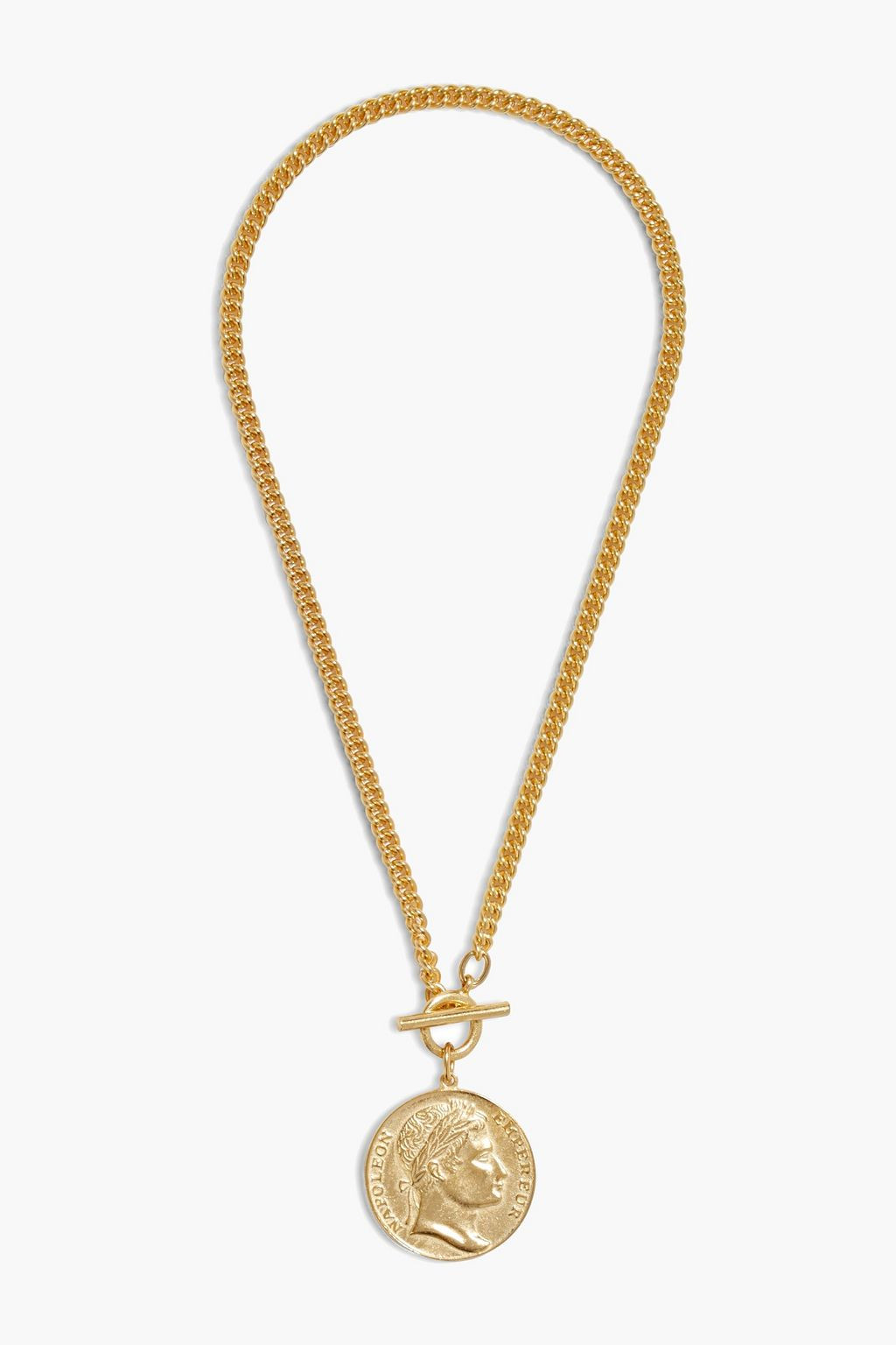 24-karat gold-plated necklace | The Outnet (US and CA)