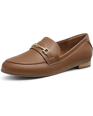 DREAM PAIRS Women's Loafers Penny Loafers Fashion Comfortable Flats Dressy Shoes | Amazon (US)
