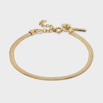 Hey Harper Waterproof Nassau Bracelet - Gold | Target