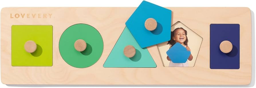LOVEVERY | Friends of All Shapes Puzzle | Montessori Toddler Toy, Ages 16 Months+ | Amazon (US)