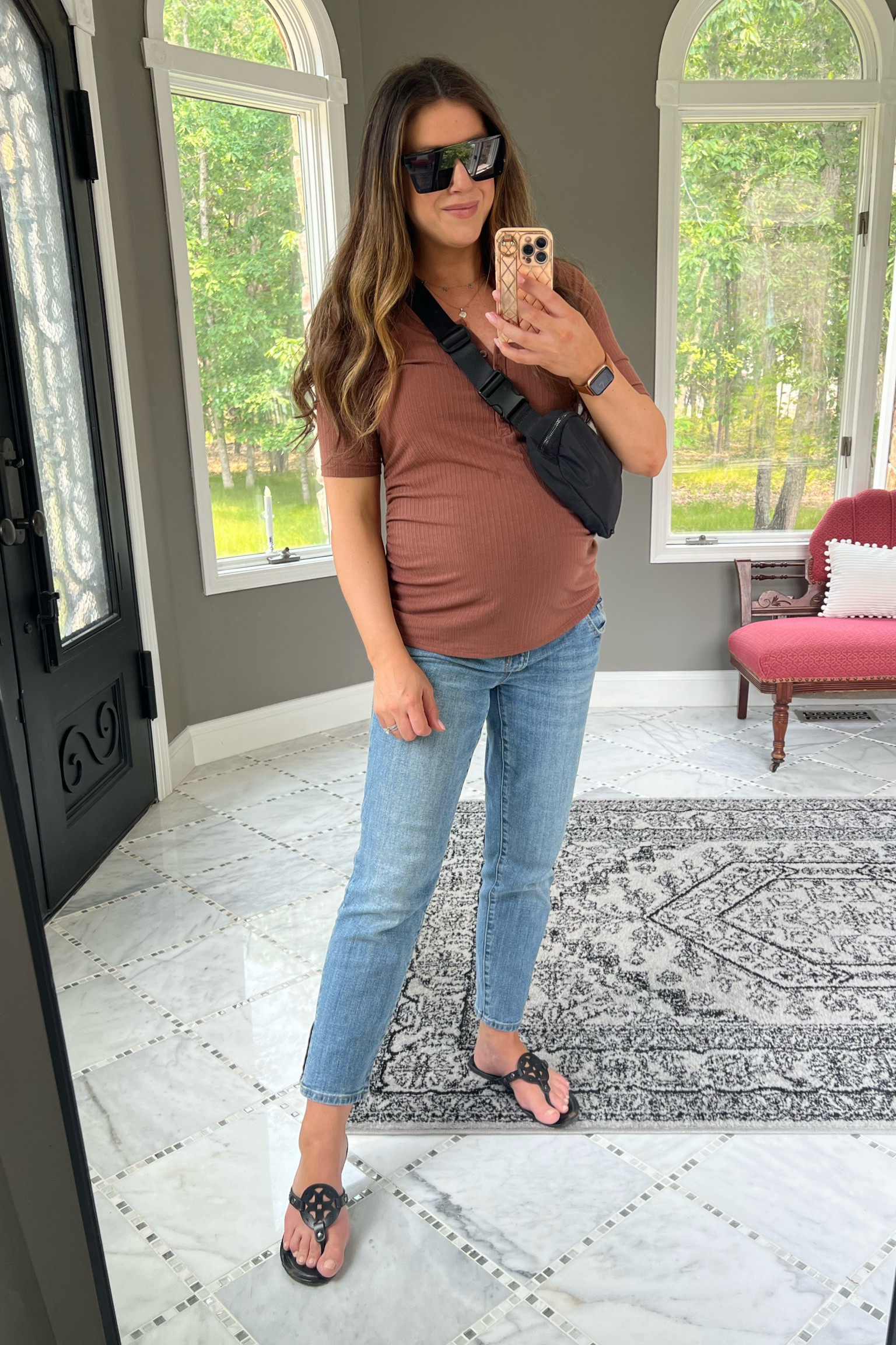 Maternity outfit idea, pregnant outfit, mom neutral outfits, maternity outfit, maternity tops, maternity jeans, maternity summer looks, maternity summer outfit, Tory Burch dupe sandals, black belt bag, lululemon dupe, amazon finds, oversized sunglasses, sojos sunglasses, amazon sunglasses, shield sunglasses, trendy sunglasses, cropped maternity jeans 

Follow my shop @heather_gal on the @shop.LTK app to shop this post and get my exclusive app-only content!

#liketkit #LTKfamily #LTKstyletip