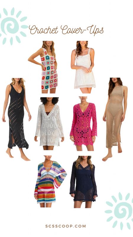 Summer style trend to try - crochet cover ups

White, beige, multicolor, black and navy options! I have the white v-neck and it fits true to size — not skin tight in my normal size, just the right amount of give.

Beach and pool outfit essential, travel or vacation outfit idea

#LTKStyleTip #LTKSeasonal #LTKSwim