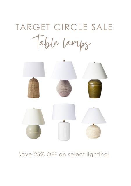 Lamps are on major sale at Target! Circle membership is free! Must be apart of the circle membership to get the sale.

Table lamps, lamps, lamp sale, Memorial Day home sales, home decor sales, spring sale, home styling, home design ideas, Target sales

#LTKFindsUnder100 #LTKSaleAlert #LTKHome