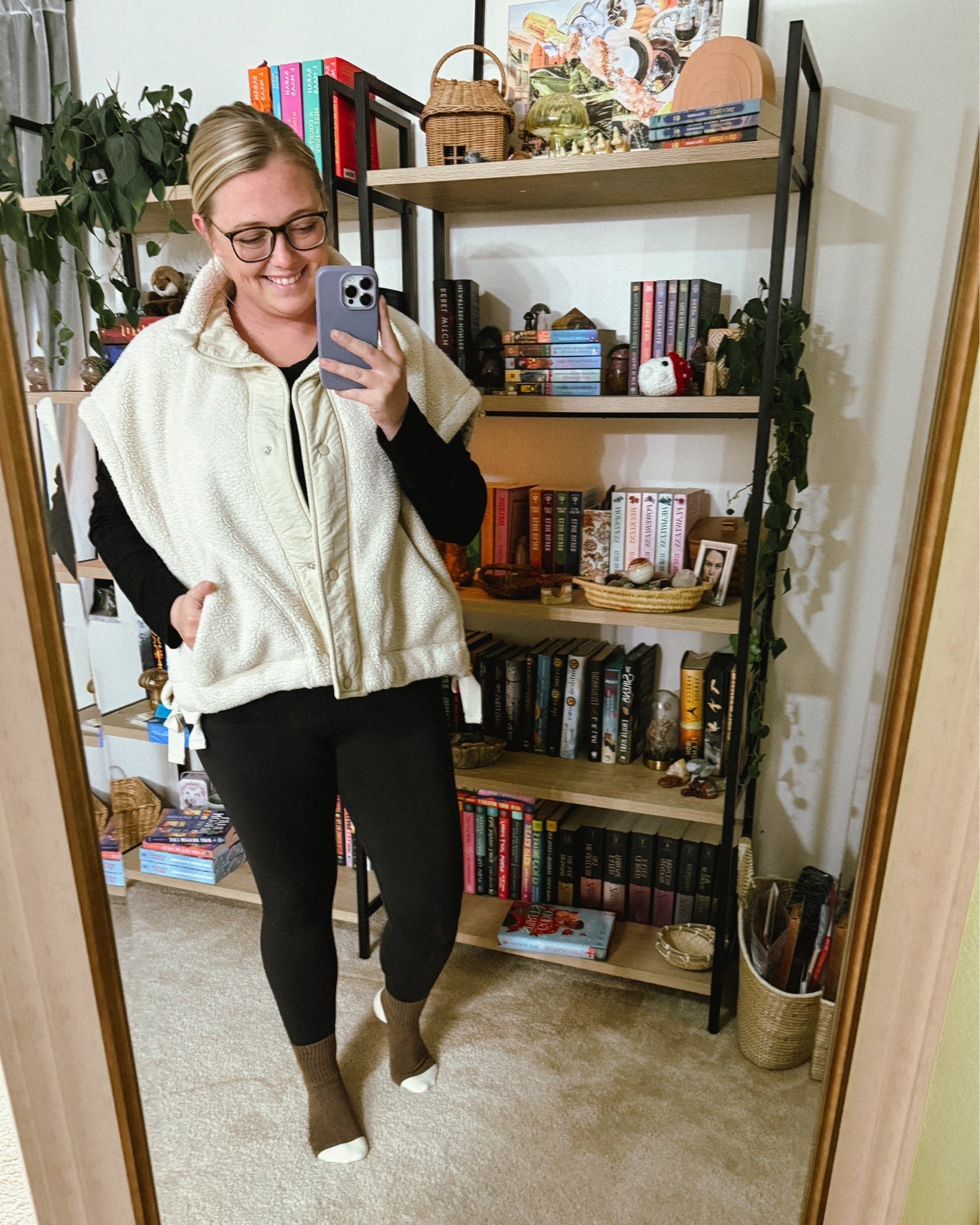 Cozy & casual ootd! 

Free People Scout It Out Vest / Lululemon Align No Lone Leggings / Duck Ankle Socks / Amazon Basics 

#LTKMidsize #LTKdayinmylife #LTKgrwm