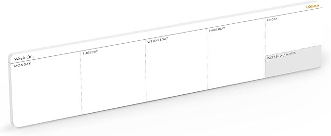 Notsu Weekly Keyboard Planner Notepad | Minimalist Undated Mini Desk Calendar Pad | Premium Thick... | Amazon (US)