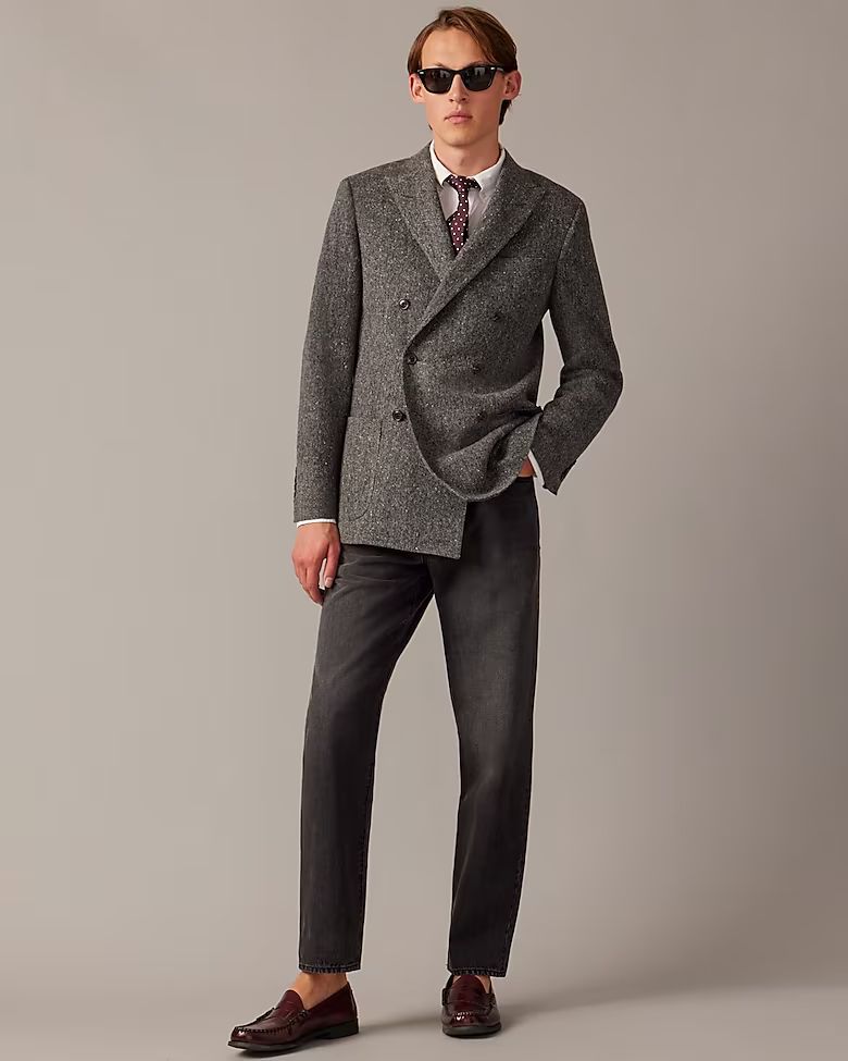 Kenmare double-breasted blazer in Irish Donegal wool | J.Crew US