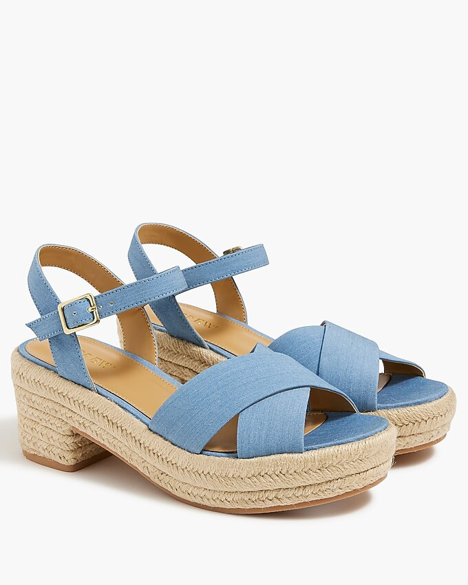 Platform espadrille sandals | J.Crew Factory