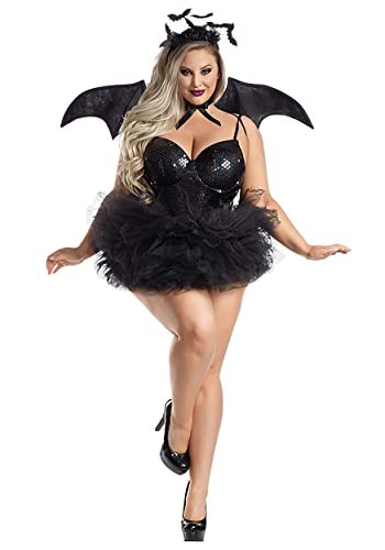 Party King Women's Plus Size Bat Honey Costume, Black, 1X | Amazon (US)