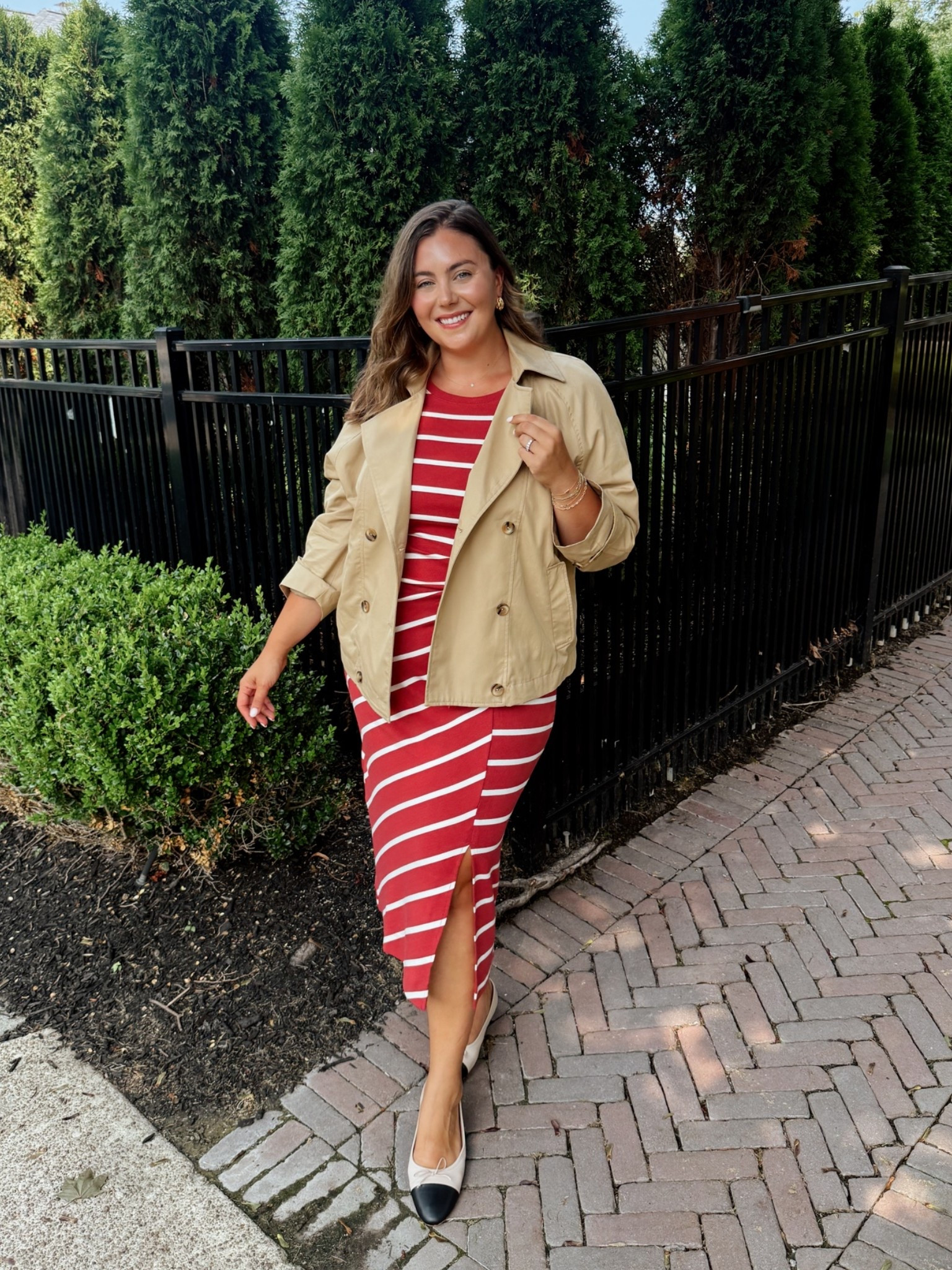 The perfect early fall outfit ❤️ wearing size 1X in dress, XL in cropped trench.

#LTKootd #LTKSeasonal #LTKPlusSize