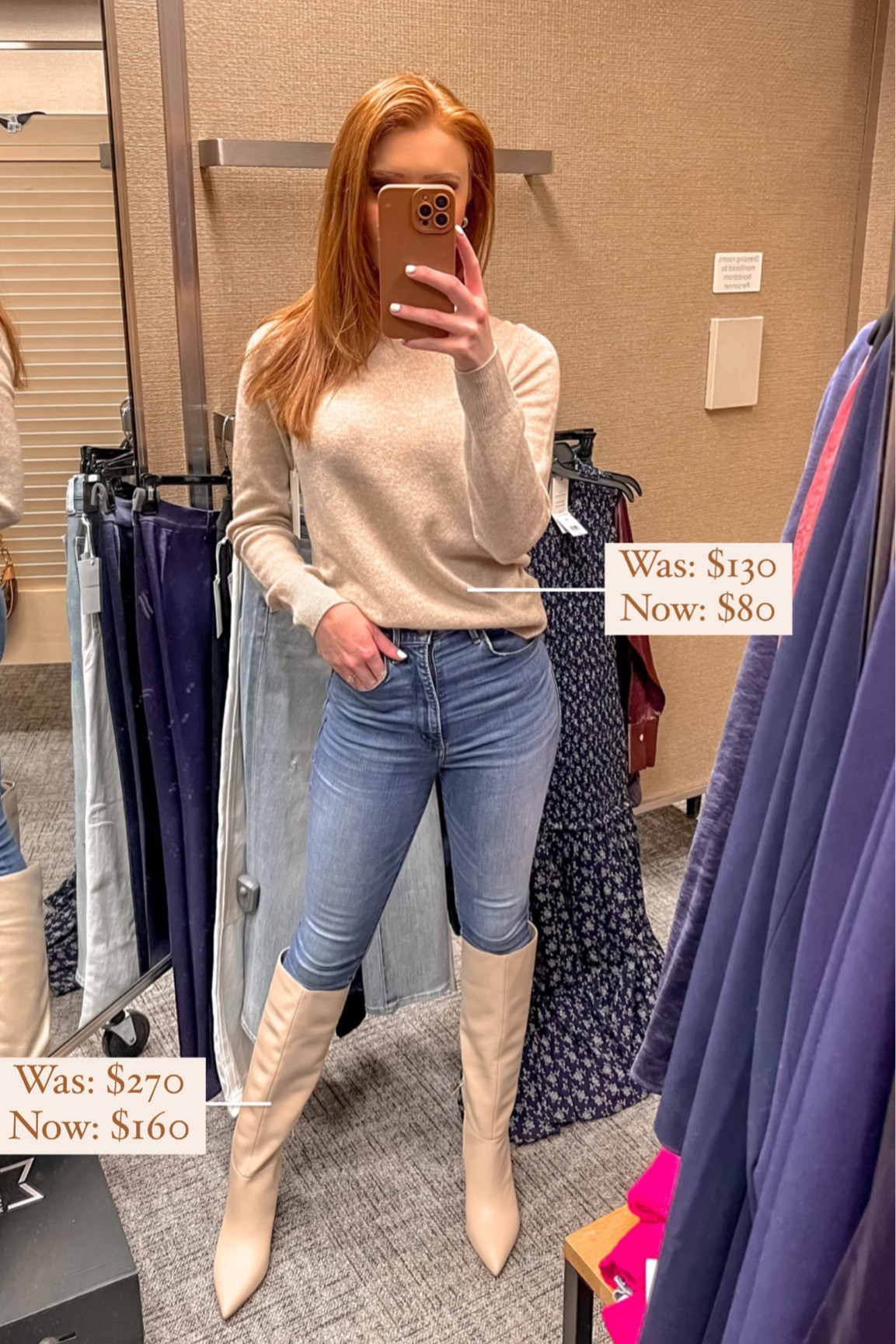 My top is cashmere from Nordstrom and my boots are Marc fisher on sale for the nordstrom anniversary sale

#LTKsalealert #LTKxNSale #LTKFind