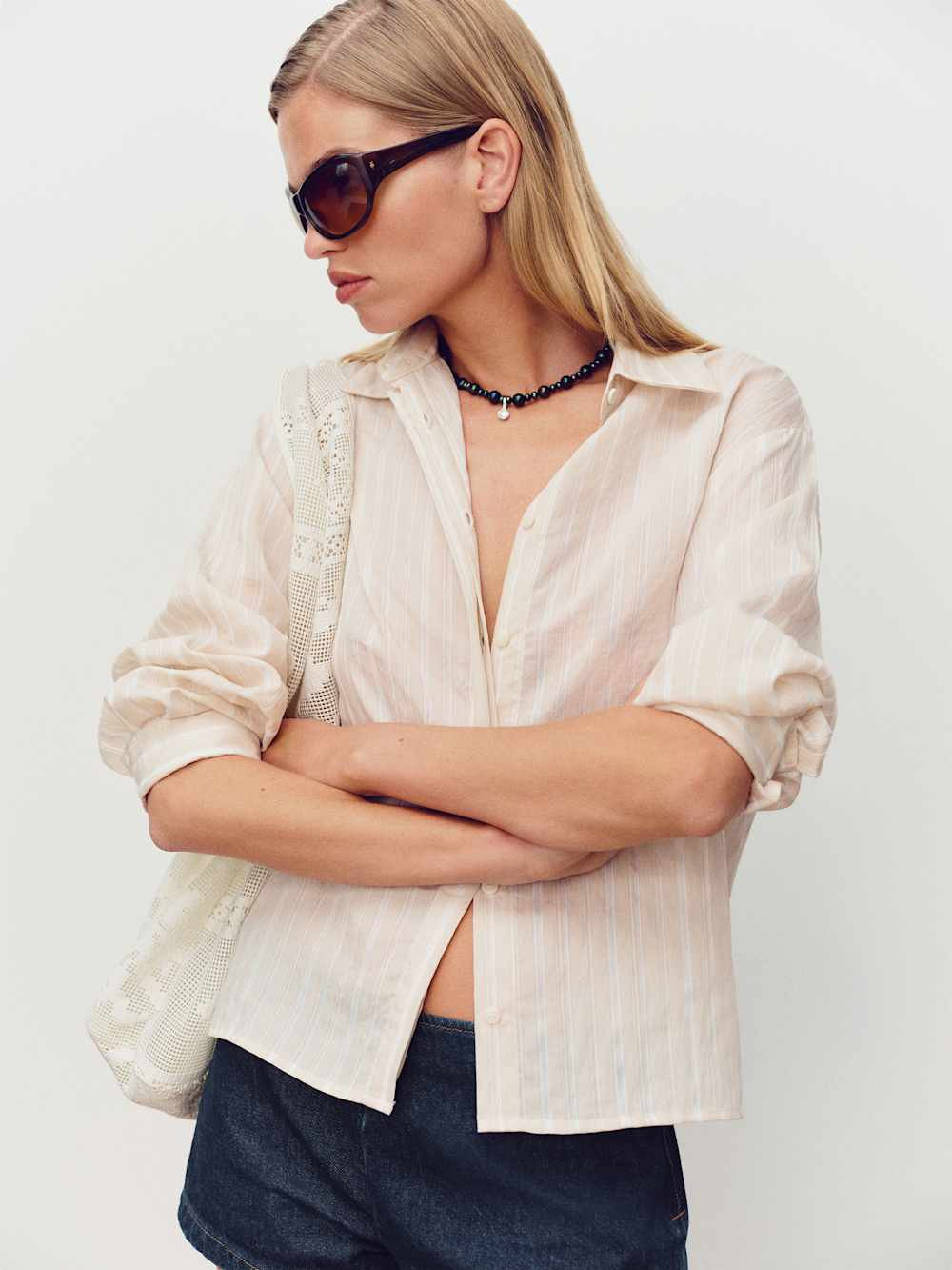 Andy Oversized Shirt | Reformation (Global)