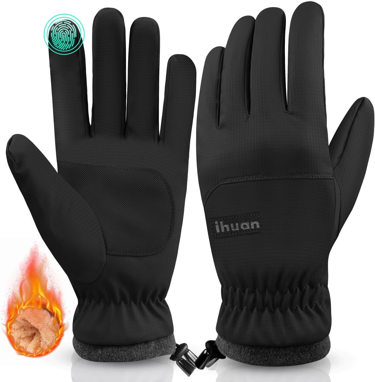 ihuan Winter Waterproof Ski Gloves Men Women, Snow Warm Cycling Gloves Cold Weather, Driving Biki... | Amazon (US)