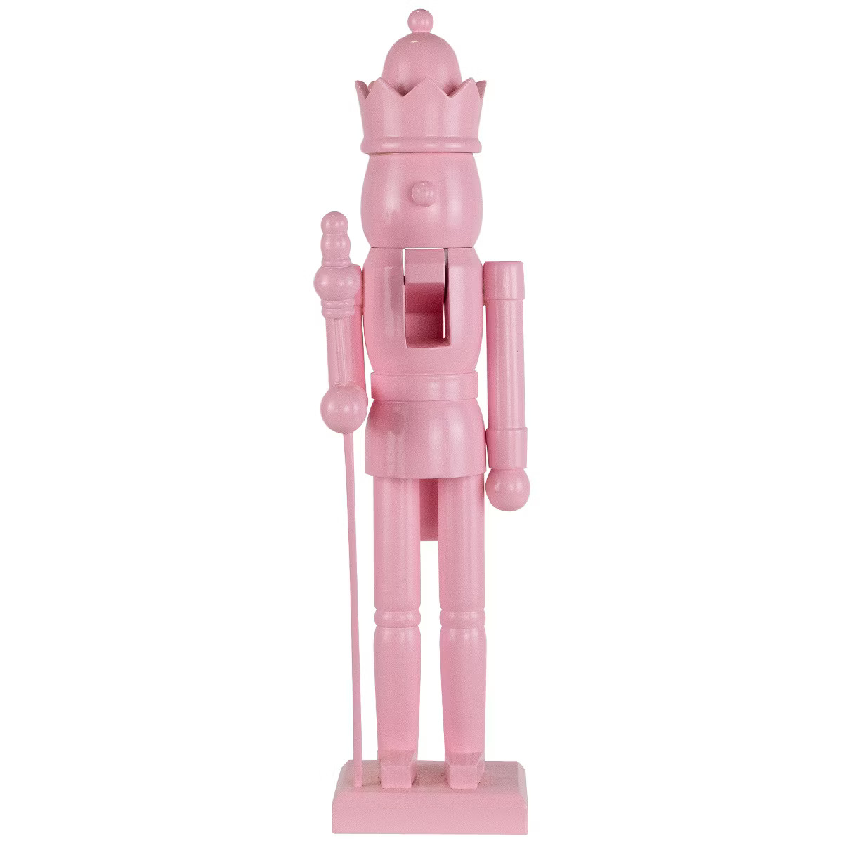 Northlight Nutcracker King with Scepter and Crown Standing Christmas Figure - 15" - Pink | Target