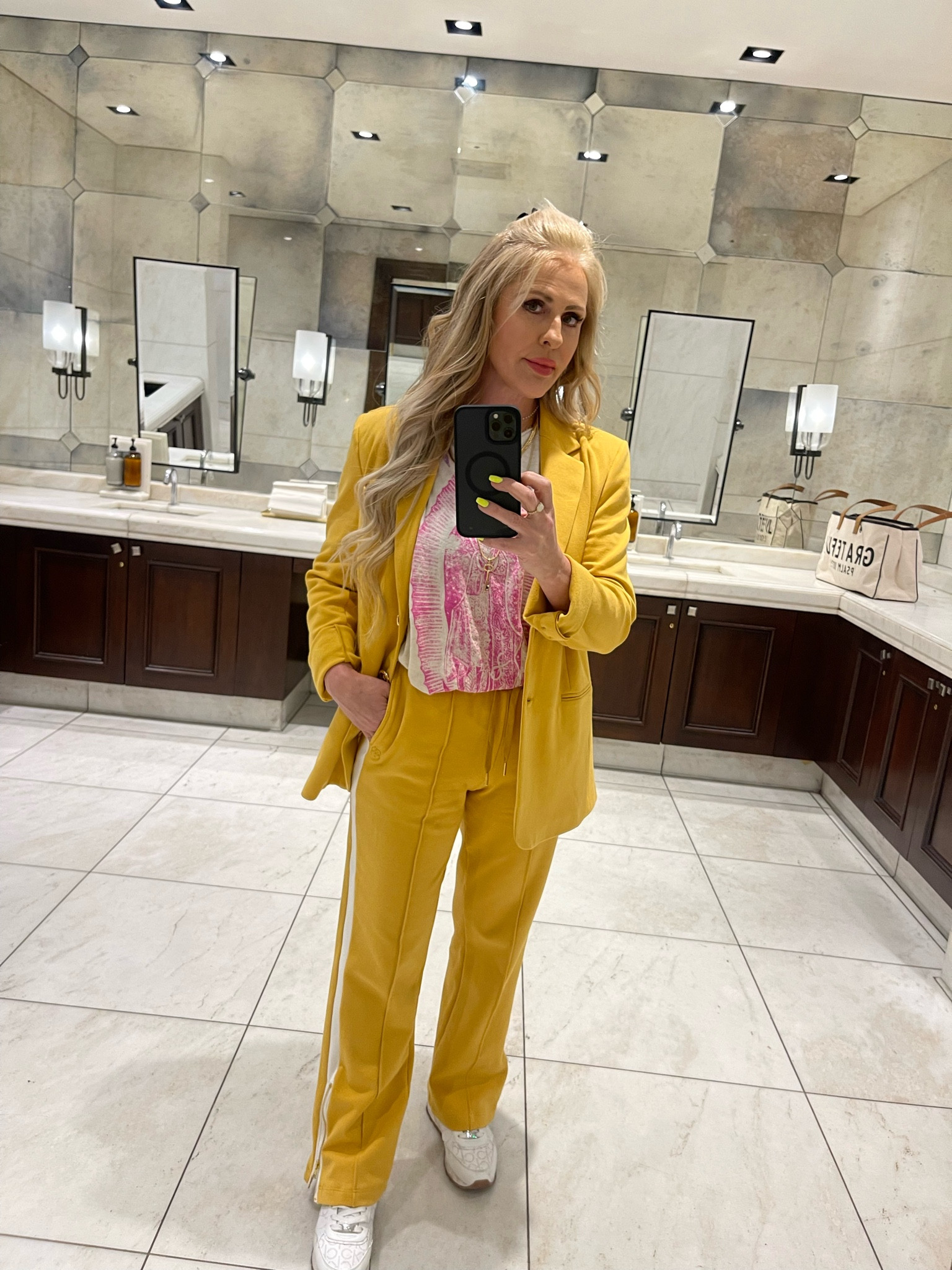 No one can dim my light in this Cheerful, canary , comfortable, yet professional classy combo ! Can change it up by wearing with sneakers , pumps or even boots! Wear during day at work /meetings and still keep on for an evening walk around the neighborhood. Love love love this addition to my wardrobe!

#LTKSeasonal #LTKworkwear #LTKover40