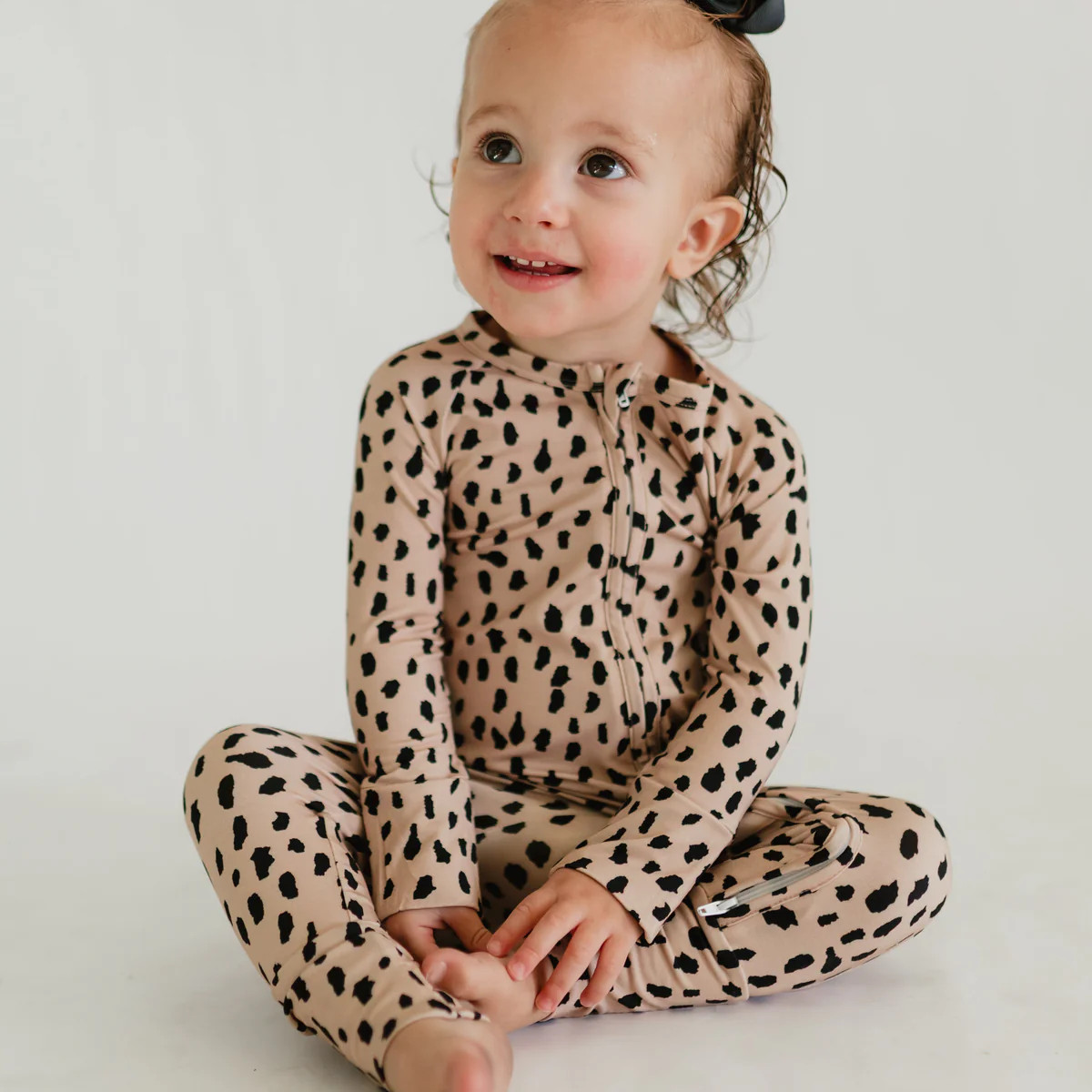 Infant Romper in Brown Cheetah | Silks Design