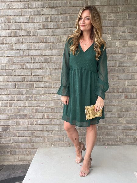 Great fall dress!
Fits true to size and comes in a few colors! 

#LTKSeasonal #LTKstyletip