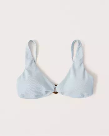 O-Ring Ribbed Bikini Top | Abercrombie & Fitch (US)
